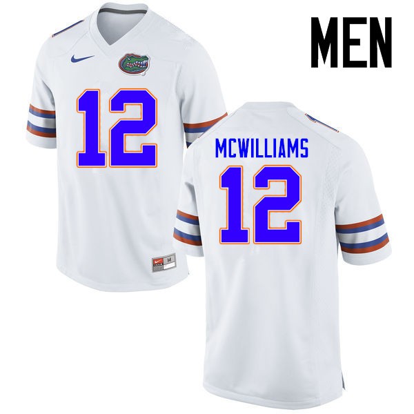 Florida Gators Men #12 C.J. McWilliams College Football Jerseys White